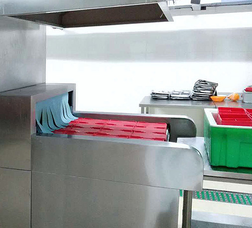 南京大学食堂中央厨房自动洗碗机-凯发k8国际中央厨房设备江苏案例